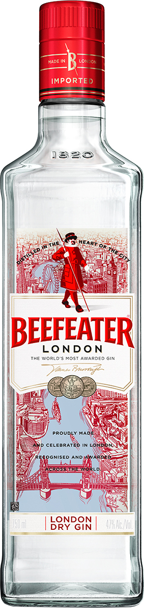 Джин Beefeater, London Dry Gin, 0.7 л. купить джин в Москве, цена 1715 ...