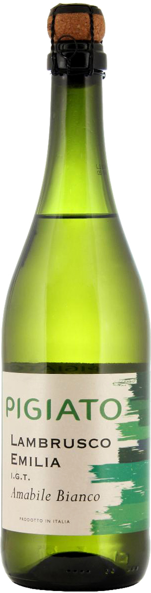 Игристое вино Pigiato, Lambrusco Bianco, Emilia купить Пиджиато ...