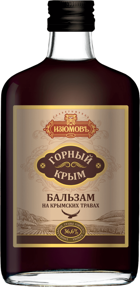 Биттеры и Бальзамы Изюмовъ, Горный Крым, Бальзам на Крымских травах, 0. ...