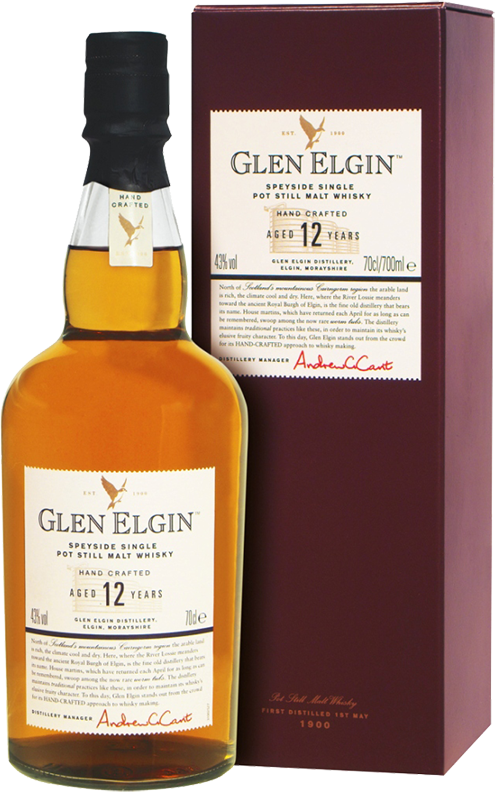 Виски Glen Elgin, 12 Years Old, in gift box, 0.7 л. купить Глен Элгин ...