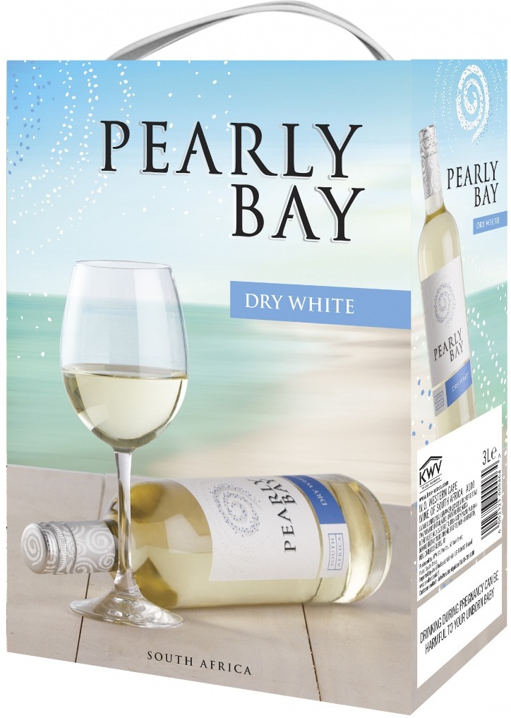 Вино KWV, Pearly Bay, Dry White, bag-in-box, 3.0 л. купить вино в ...