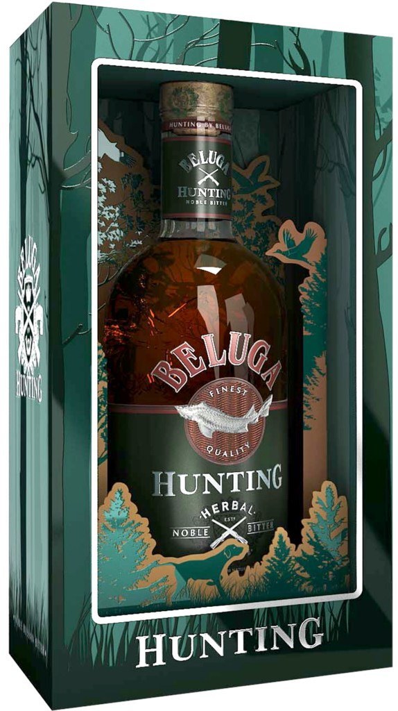Ликер Beluga Hunting, Herbal Noble Bitter, in gift box, 0.7 л. купить