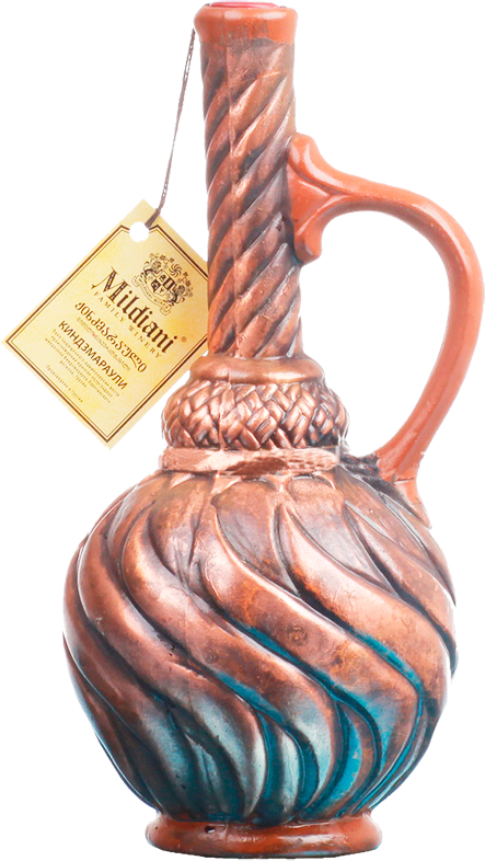 Вино Mildiani, Kindzmarauli, ceramic bottle "Sun" купить вино в Москве ...