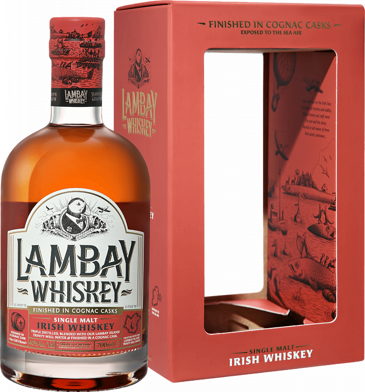 Виски "Lambay " Single Malt Irish Whiskey, Gift Box, 0.7 л. Виски Малт Ириш сингл Малт. Ирландского виски Ламбэй. Виски Lambay small batch Blend. Irish malt